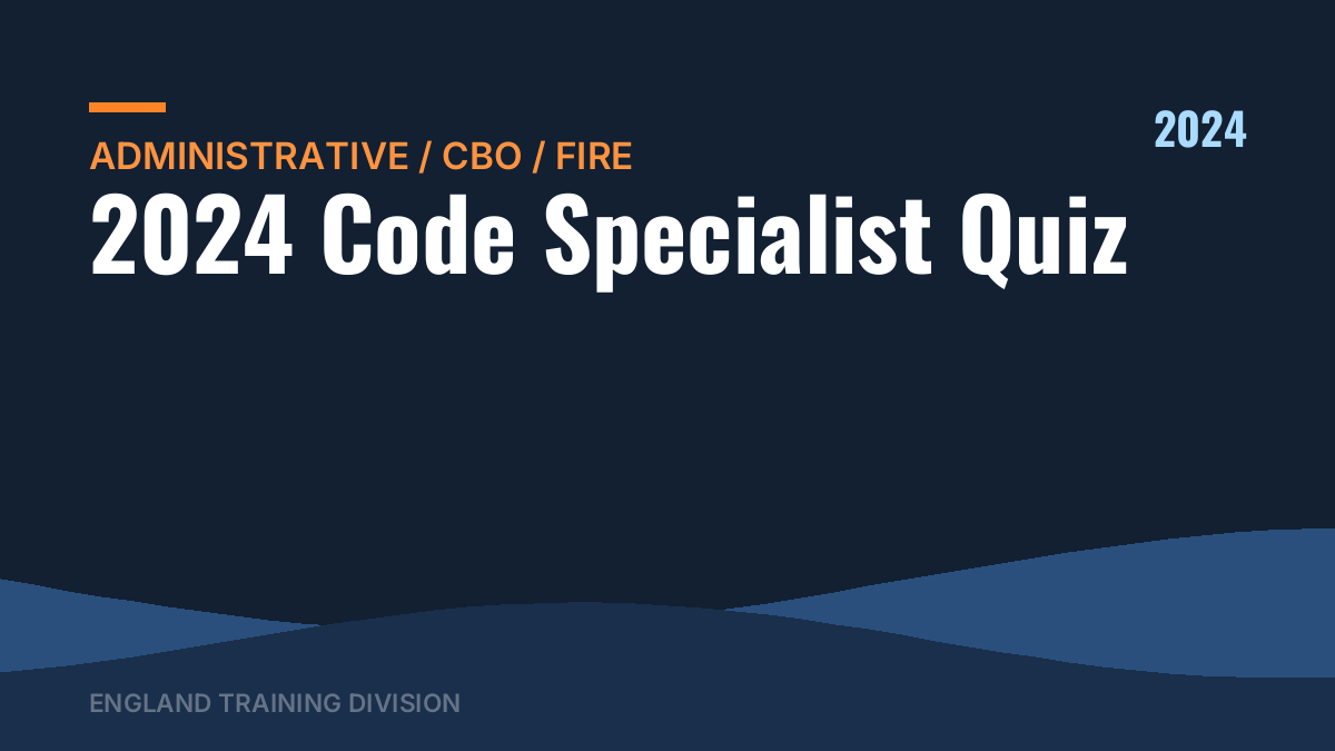 2024 Code Specialist Quiz